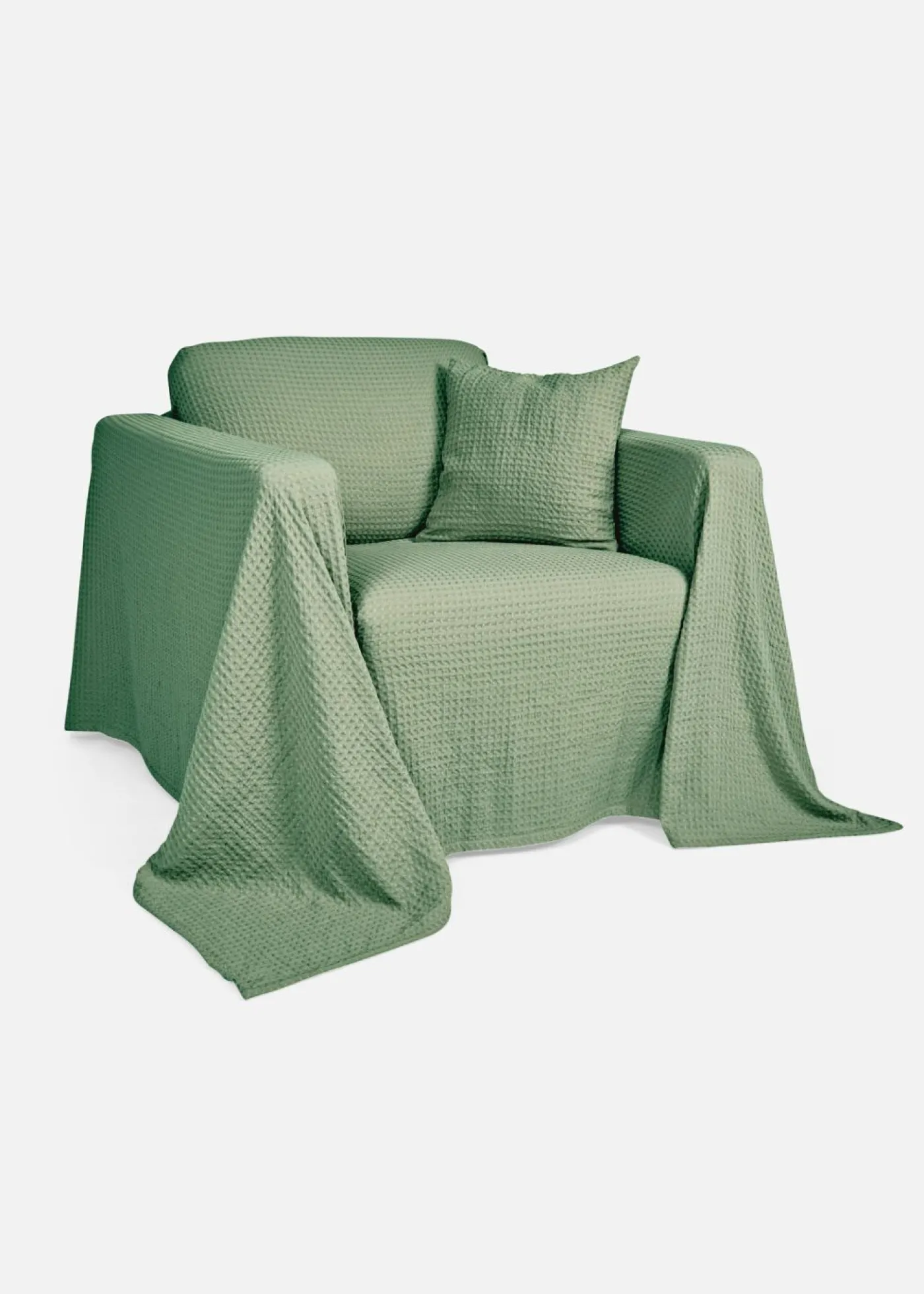bonprix bonprix Muebles De Dormitorio·Fundas Y Cojines|Muebles De Sala De Estar·Cojines Decorativos>Funda de cojín de piqué gofrado (2 unidades) Verde