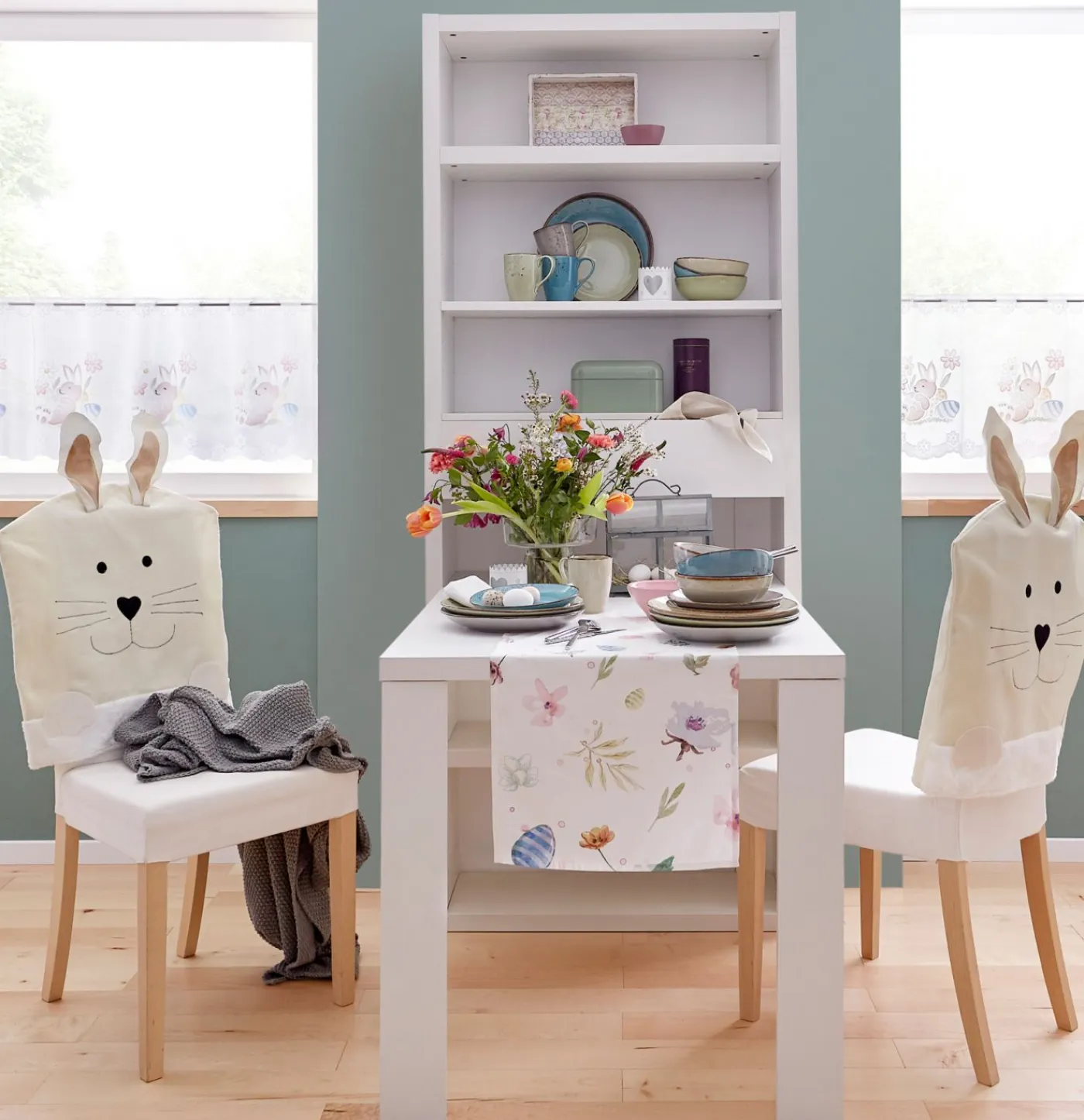 bonprix bpc living bonprix collection Funda para silla en forma de conejo (4 unidades)