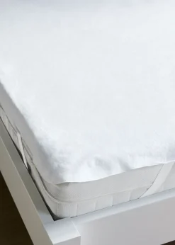 bonprix bonprix Muebles De Dormitorio·Colchones Y Toppers|Sábanas Y Fundas De Colchón>Funda protectora de colchón con gomas elásticas Blanco