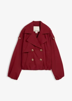 bonprix bonprix Chaquetas Y Abrigos>Gabardina corta Rojo rubí