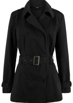 bonprix bonprix Chaquetas Y Abrigos>Gabardina corta Negro