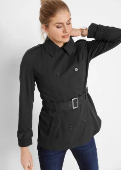bonprix bonprix Chaquetas Y Abrigos>Gabardina corta Negro