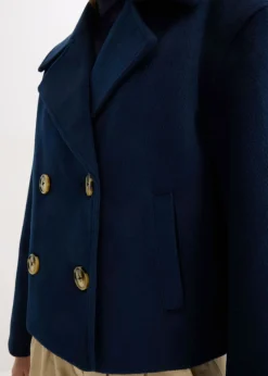 Mujer bonprix bonprix Gabardina holgada con aspecto de lana