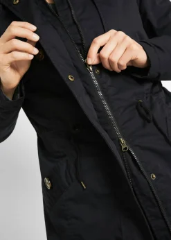 Mujer bonprix bonprix Gabardina larga , ajustada en la cintura y ligeramente acolchado con capucha