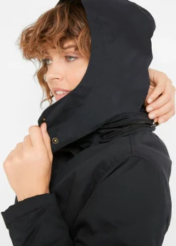 Mujer bonprix bonprix Gabardina larga , ajustada en la cintura y ligeramente acolchado con capucha