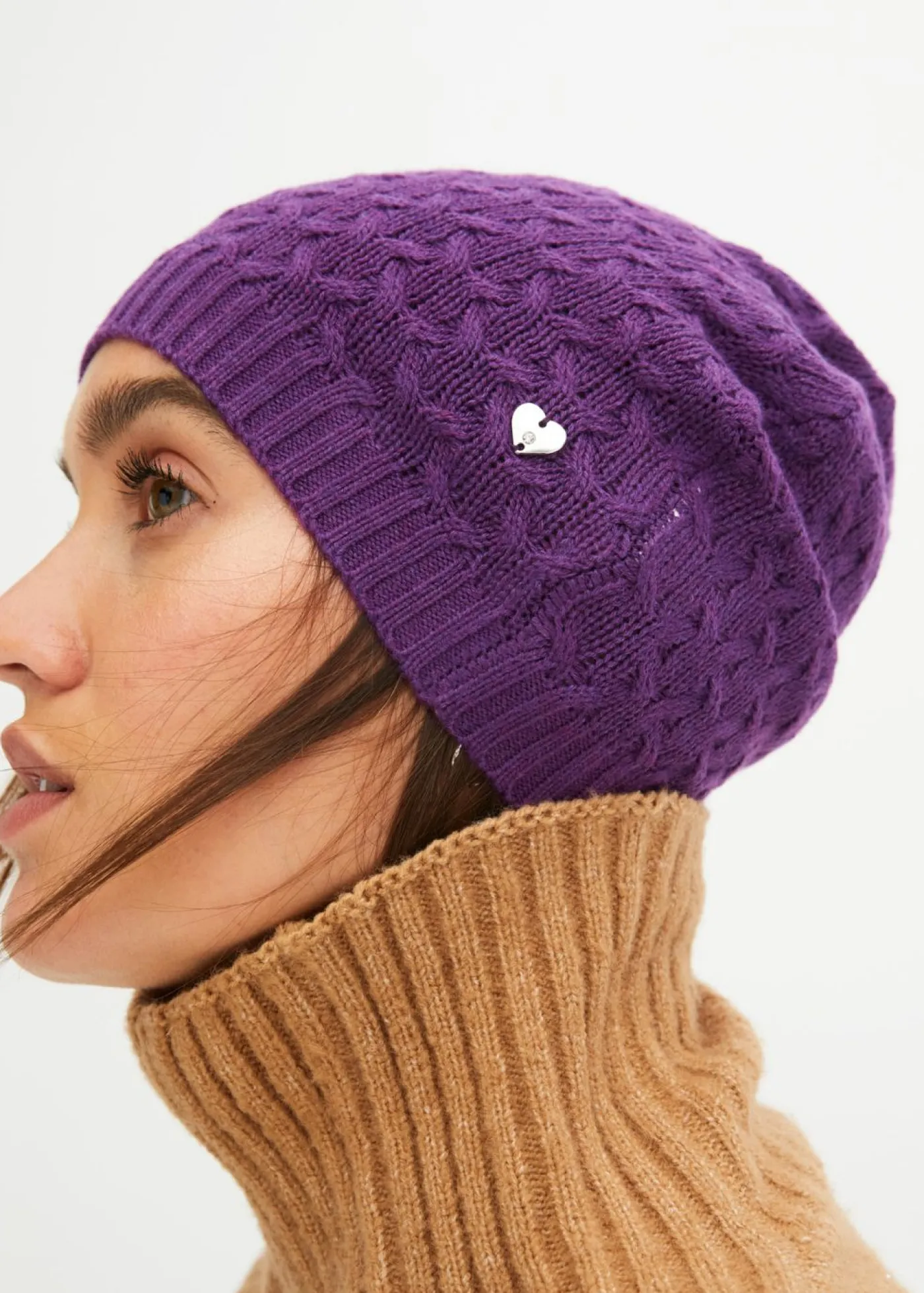 bonprix bonprix Gorras Y Sombreros>Gorro con contenido de cachemira Negro