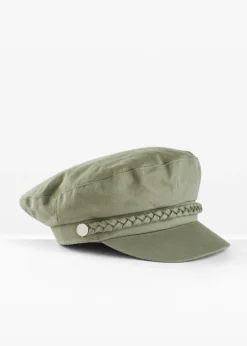 bonprix bonprix Gorras Y Sombreros>Gorro marinero con detalle trenzado Verde oliva