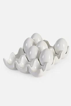 bonprix bonprix Muebles De Sala De Estar·Decoración|Decoración Barata>Huevos decorativos con soporte (6 unidades) Blanco