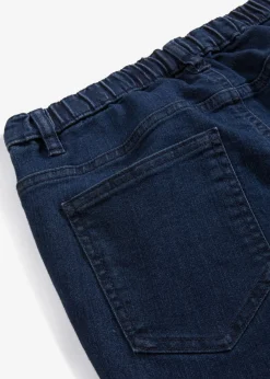 bonprix bonprix Vaqueros>Jeggings efecto lavado Azul oscuro denim