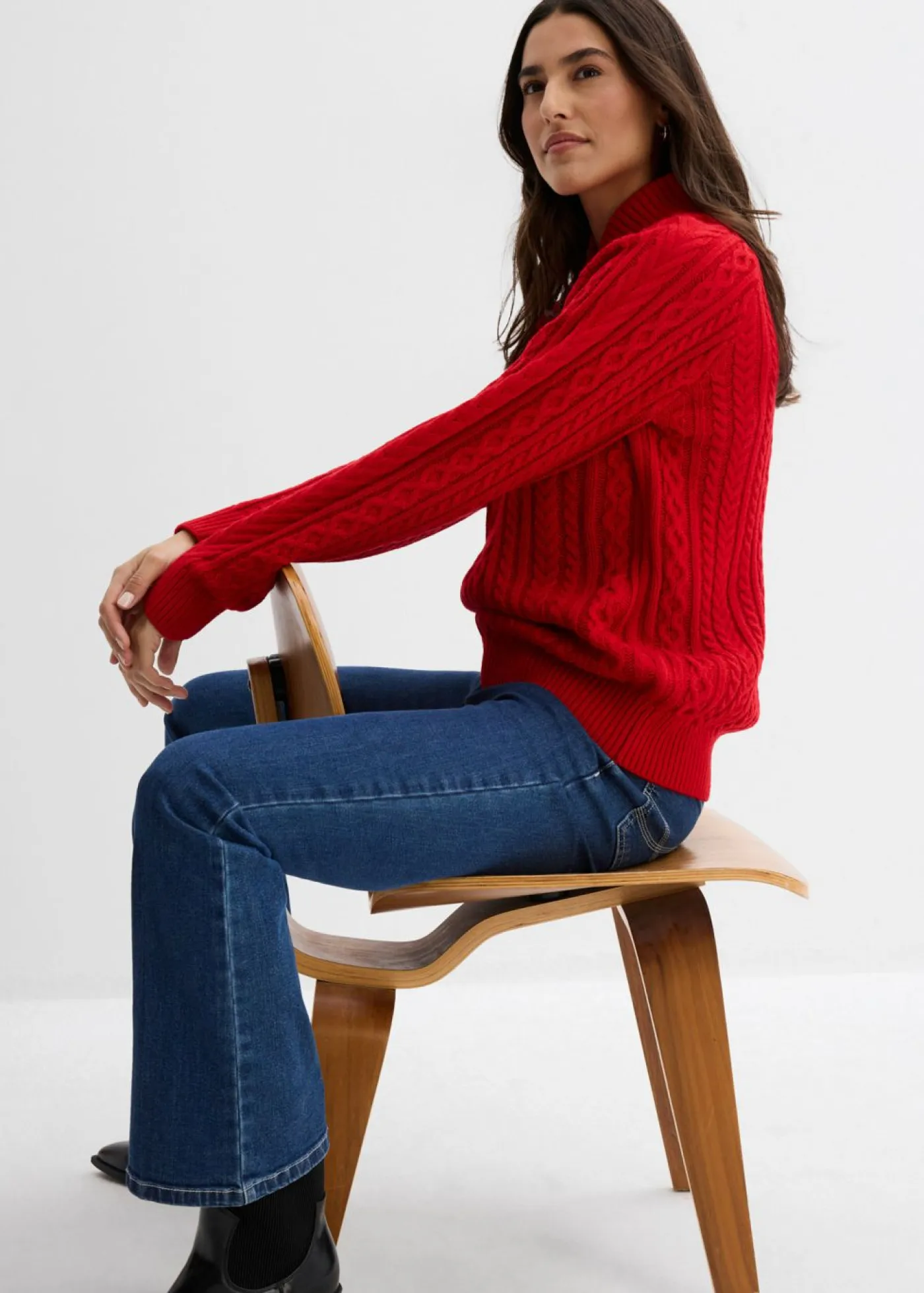 bonprix bonprix Jerséis|Ropa De Punto>Jersey Rojo salsa