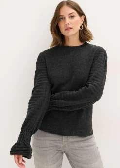 bonprix bonprix Jerséis|Ropa De Punto>Jersey Antracita jaspeado