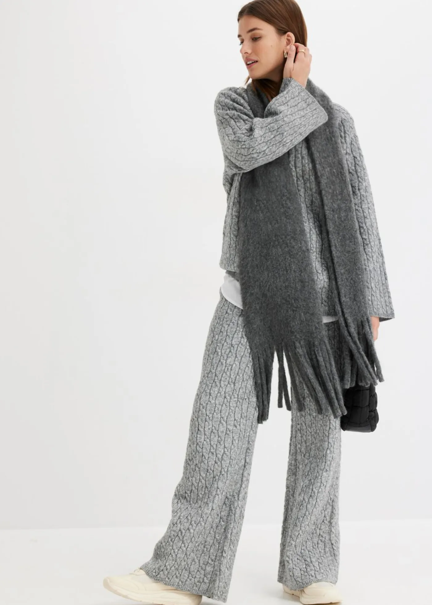 bonprix bonprix Jerséis|Ropa De Punto>Jersey Gris jaspeado