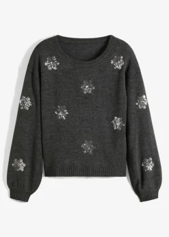 bonprix bonprix Jerséis|Ropa De Punto>Jersey Antracita jaspeado