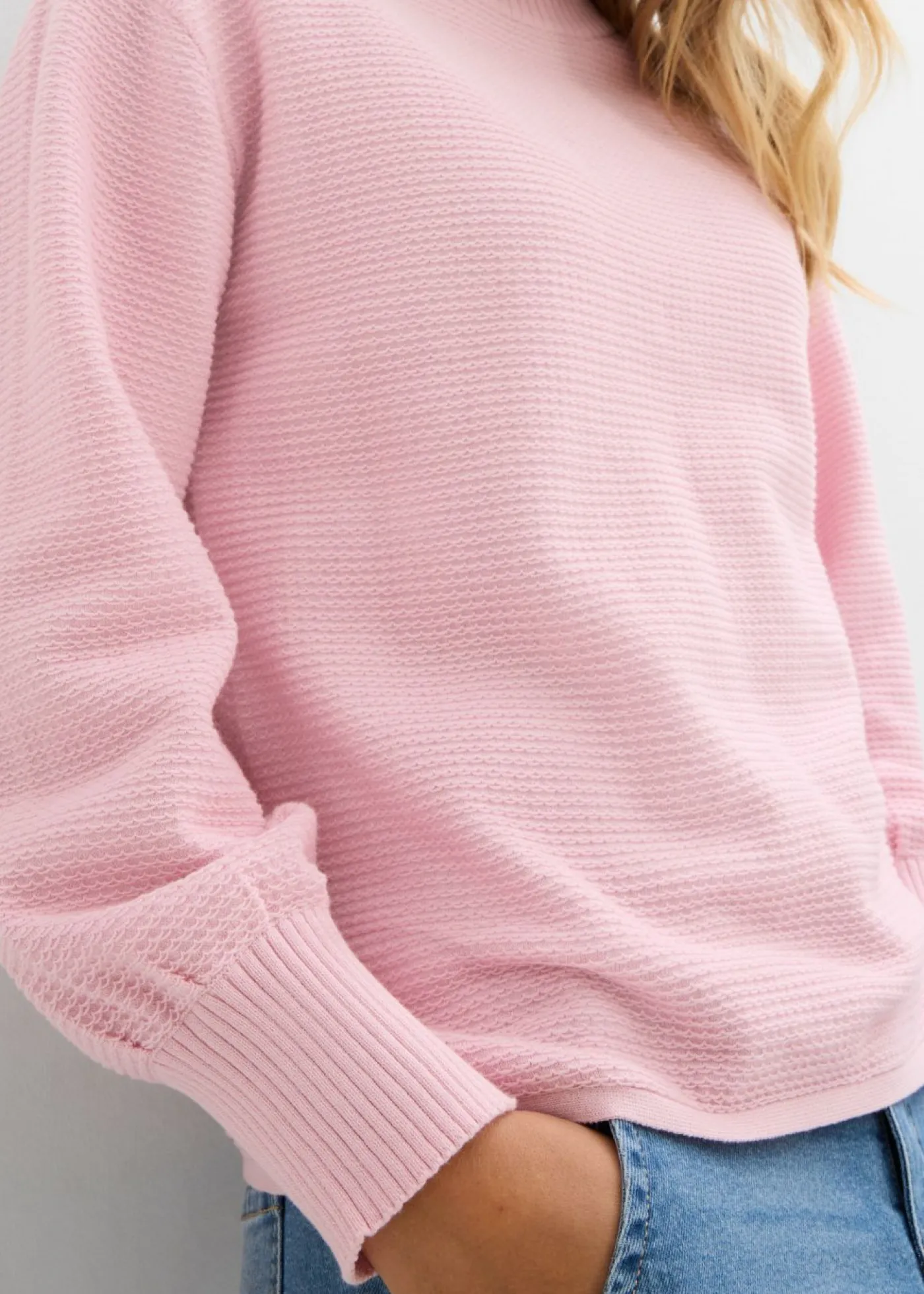 bonprix bonprix Jerséis|Ropa De Punto>Jersey con algodón rosa cristal
