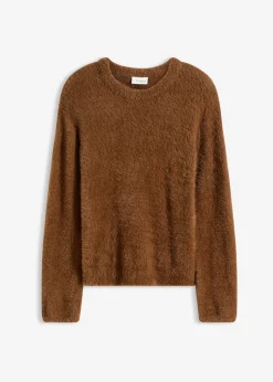 Mujer bonprix bonprix Jersey con aspecto de pelo