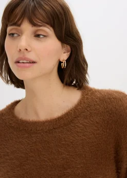 Mujer bonprix bonprix Jersey con aspecto de pelo