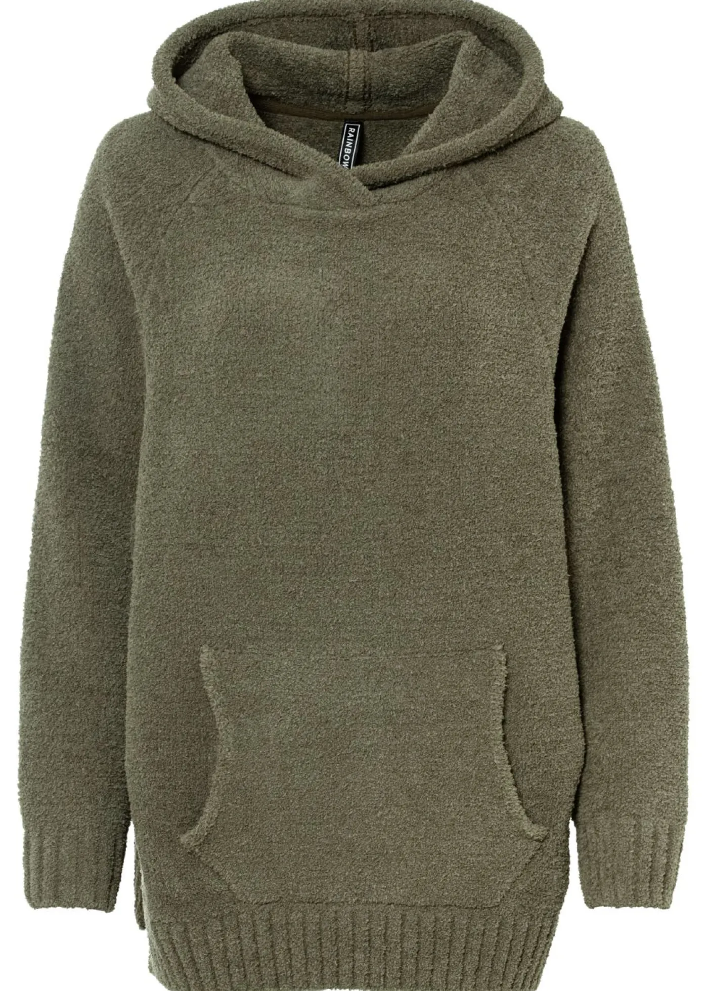 bonprix bonprix Jerséis|Ropa De Punto>Jersey con capucha de forro polar Oliva