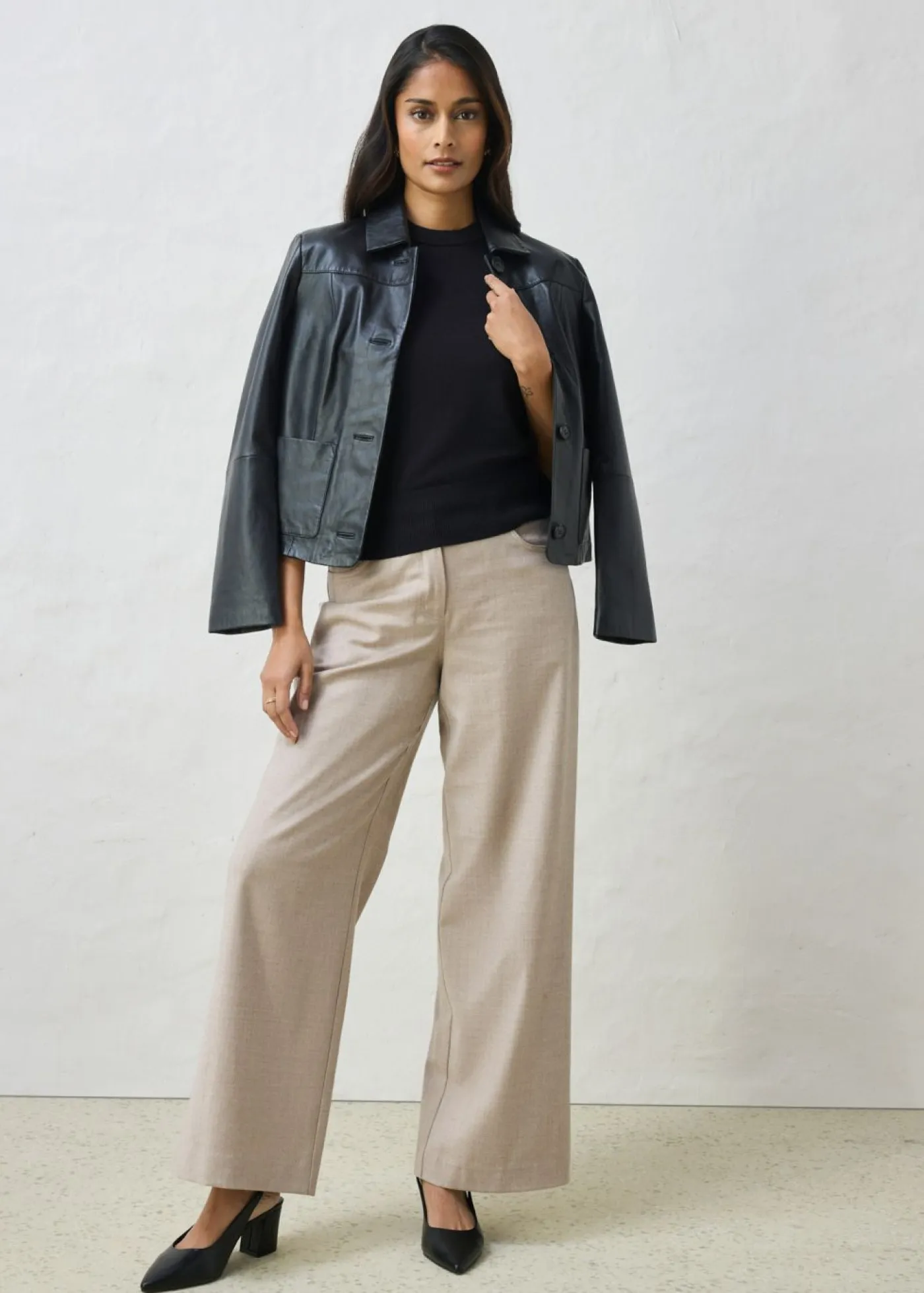 bonprix bonprix Premium|Jerséis>Jersey con contenido de seda Negro