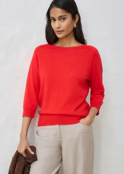 Mujer bonprix bonprix Jersey con contenido de seda