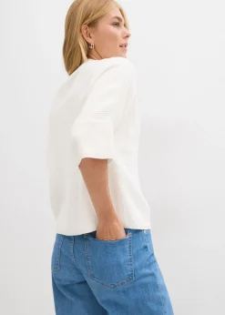 Mujer bonprix bonprix Jersey con corte boxy de mezcla de viscosa suave