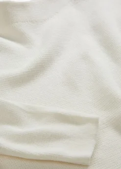 bonprix bonprix Básicos|Jerséis>Jersey con cuello alto Blanco lana