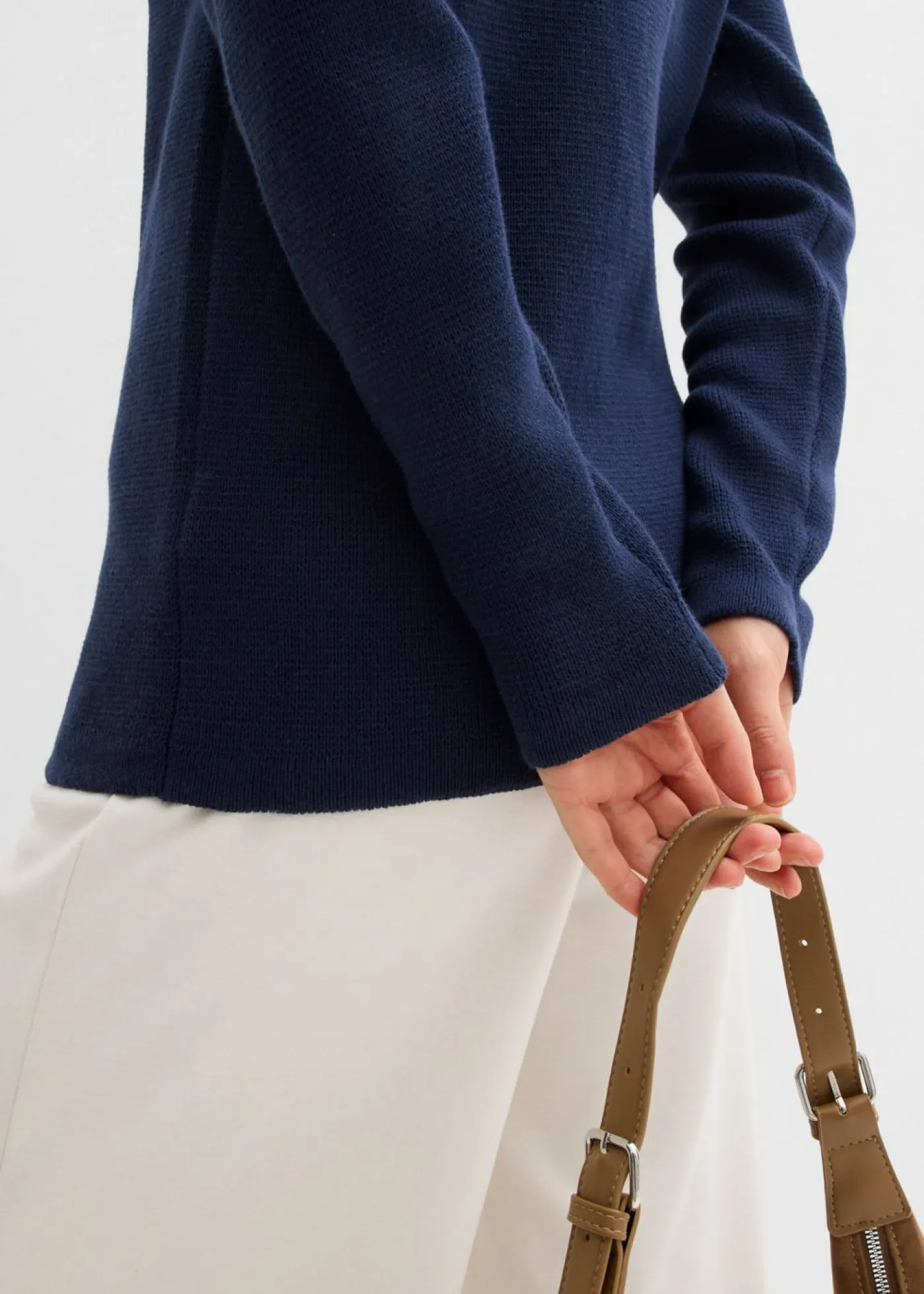 bonprix bonprix Básicos|Jerséis>Jersey con cuello alto Azul marino