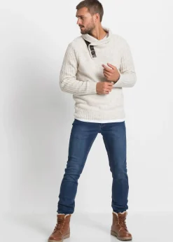 Hombre bonprix bonprix Jersey con cuello bufanda regular fit