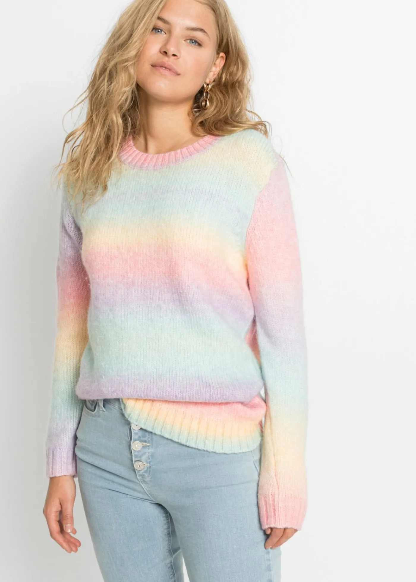 Mujer bonprix bonprix Jersey con degradado cromático