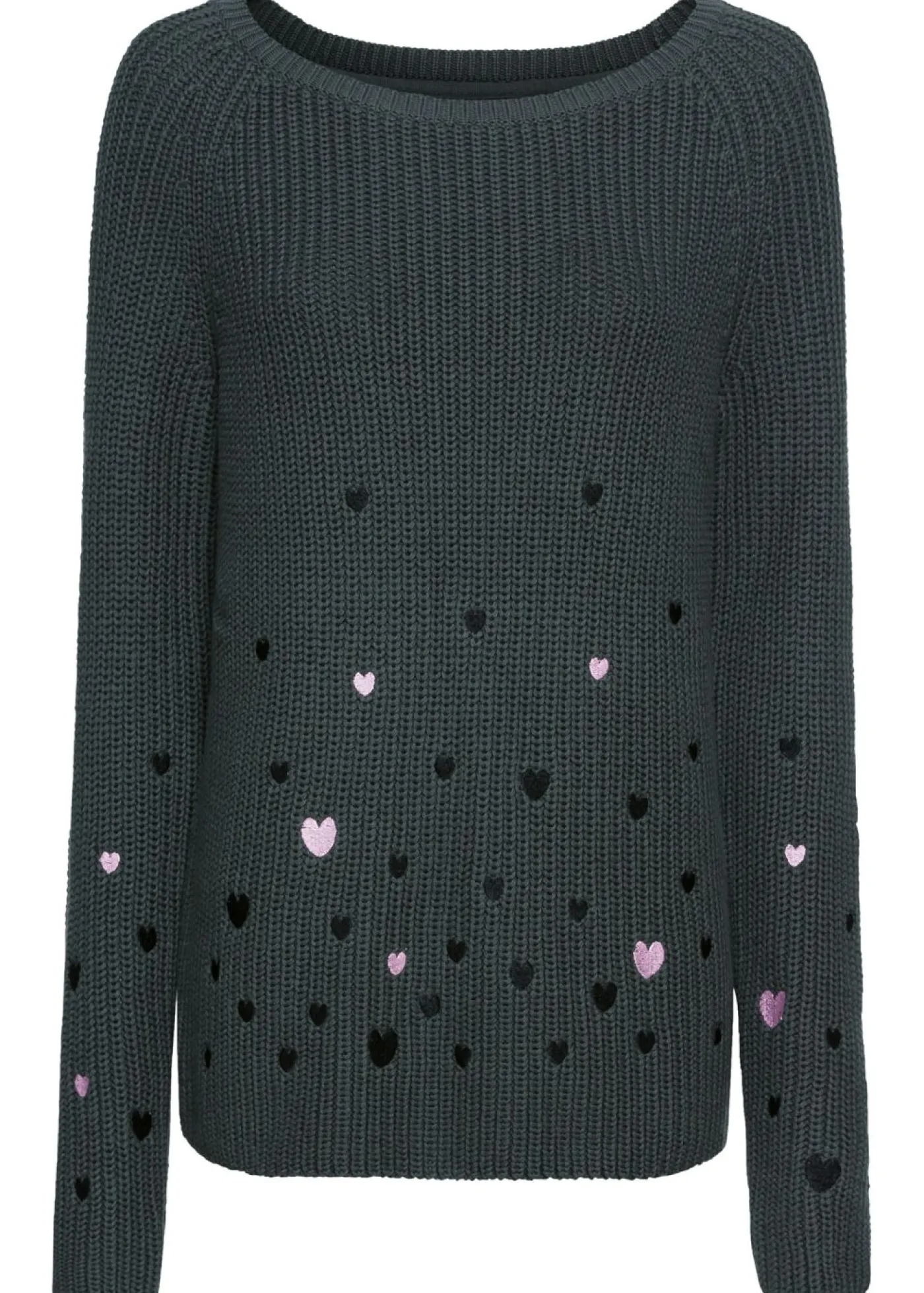 Mujer bonprix bonprix Jersey con dibujos de corazones