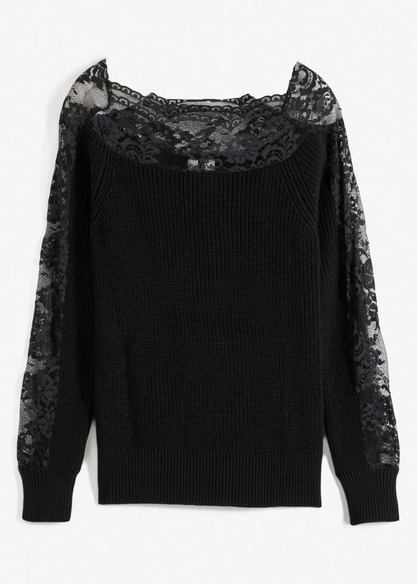 Mujer bonprix bonprix Jersey con encaje