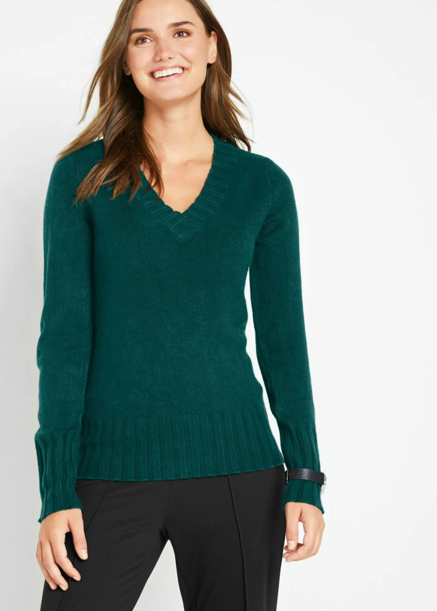 Mujer bonprix bpc bonprix collection Jersey con escote en V