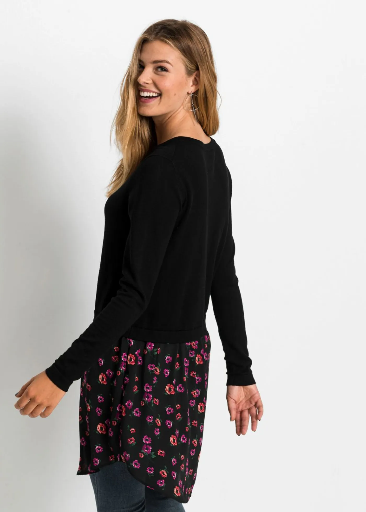 Mujer bonprix bonprix Jersey con falda