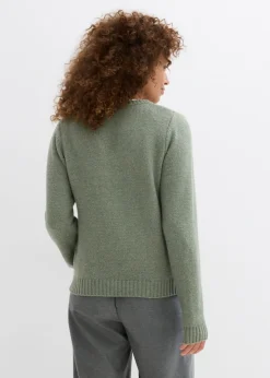 Mujer bonprix bonprix Jersey con inserto de encaje