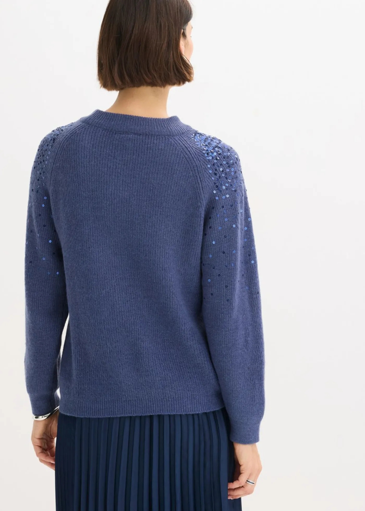 bonprix bonprix Jerséis|Ropa De Punto>Jersey con lentejuelas índigo