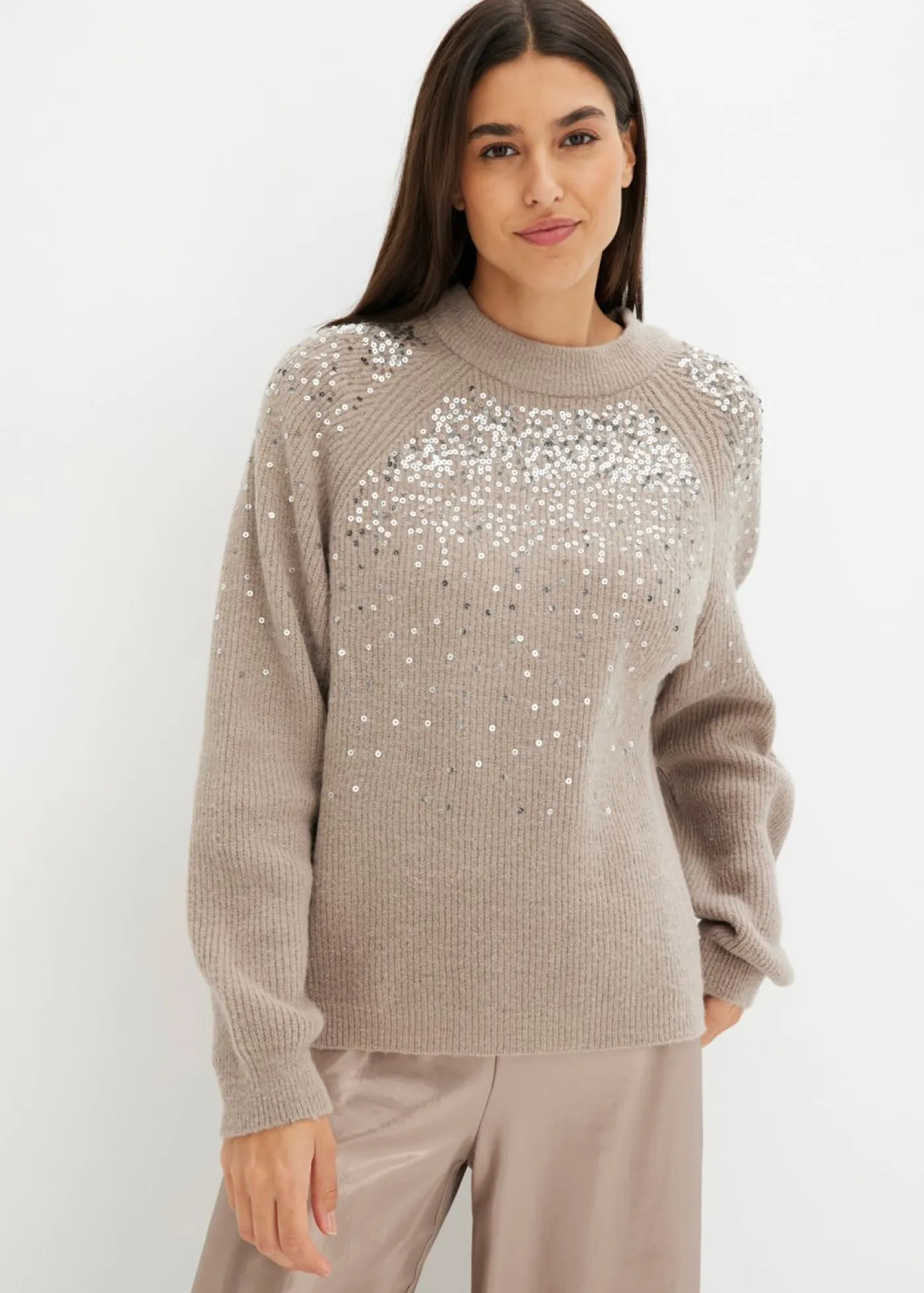 Mujer bonprix bonprix Jersey con lentejuelas