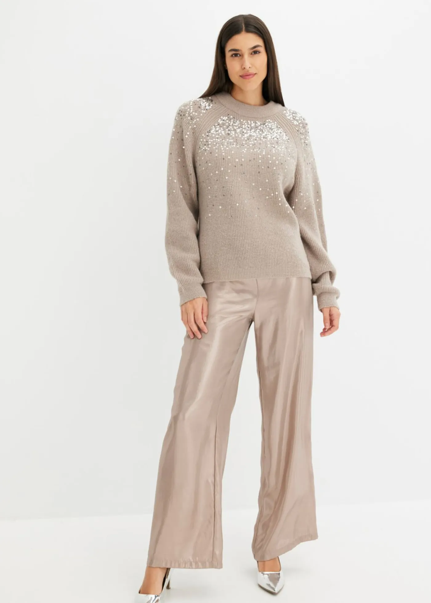 Mujer bonprix bonprix Jersey con lentejuelas