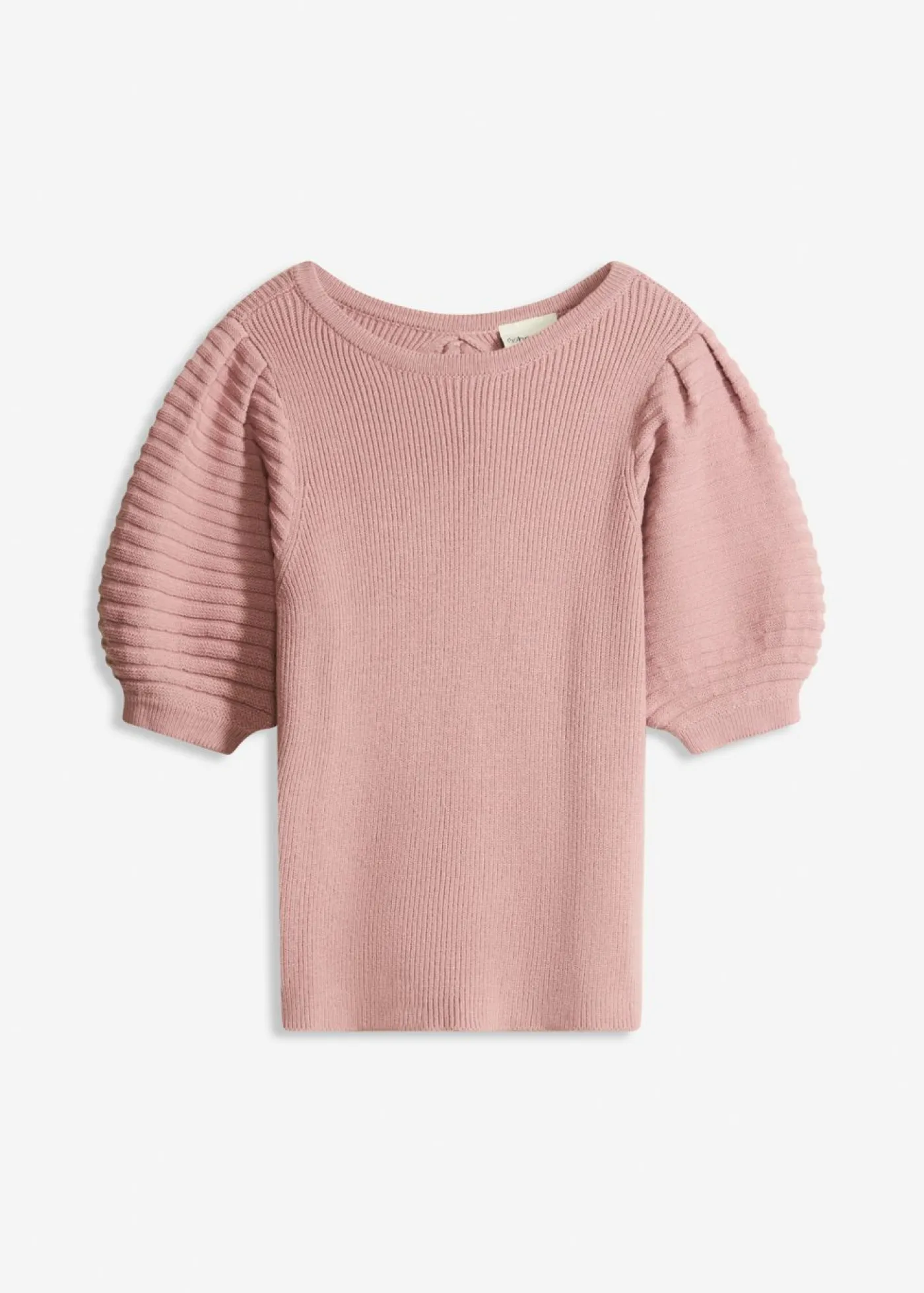bonprix bonprix Jerséis|Ropa De Punto>Jersey con mangas abullonadas Rosa palo