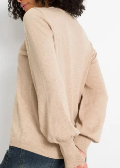 Mujer bonprix bonprix Jersey con mangas abullonadas