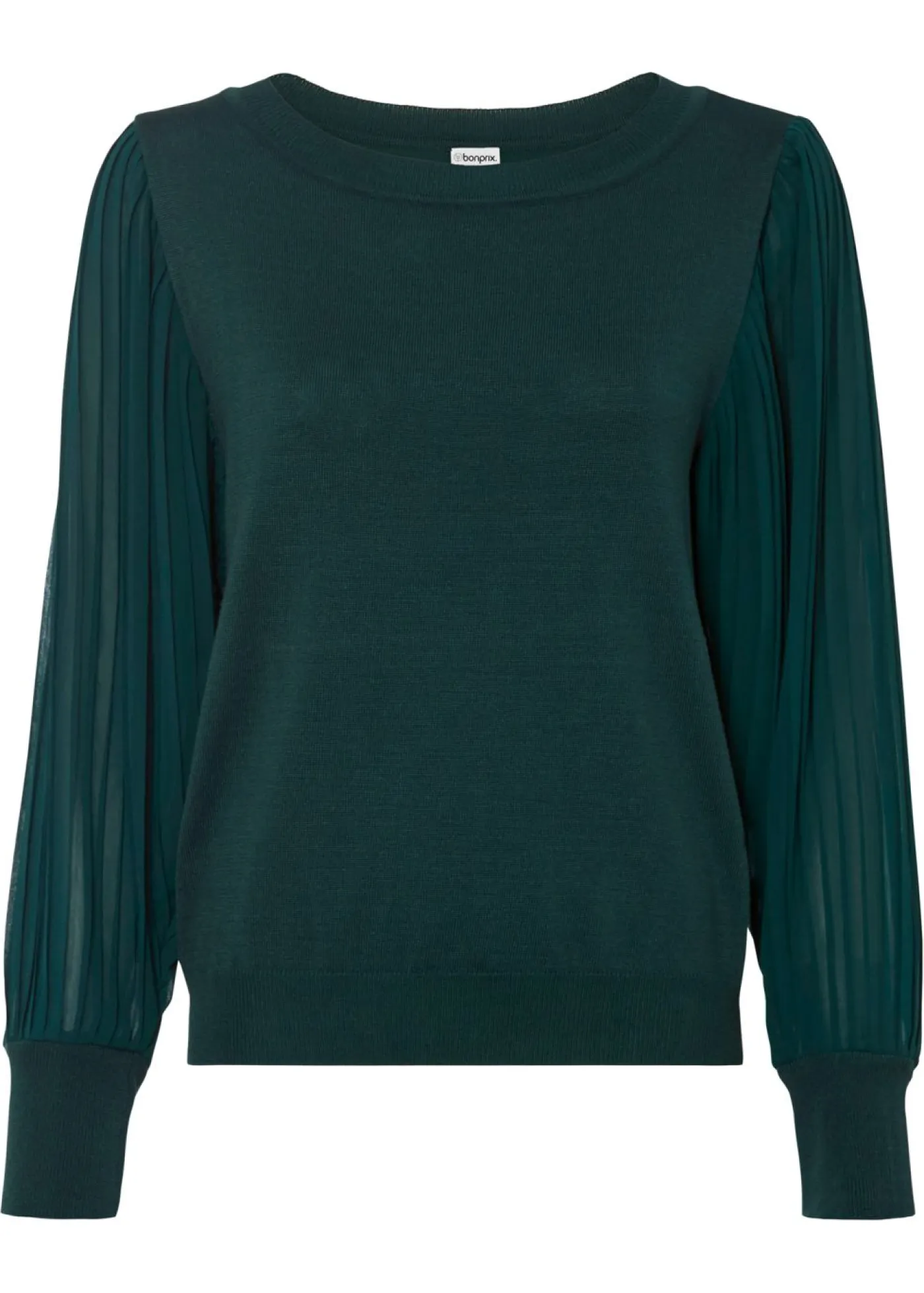 Mujer bonprix bonprix Jersey con mangas plisadas de viscosa sostenible