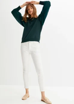 Mujer bonprix bonprix Jersey con mangas plisadas de viscosa sostenible