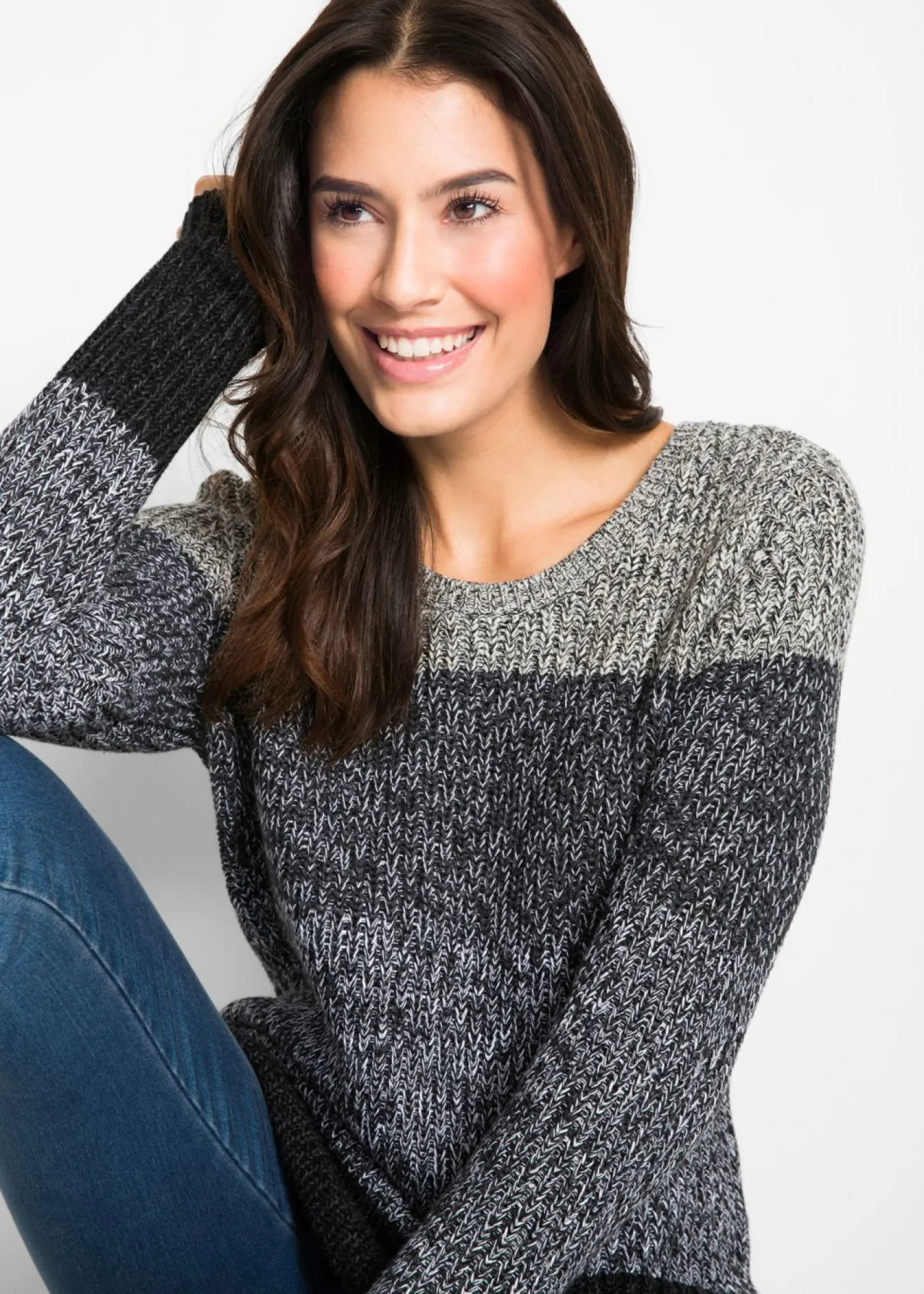 Mujer bonprix bonprix Jersey con patrón de rayas