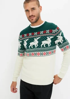 Hombre bonprix bonprix Jersey con patrón nórdico