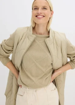 Mujer bonprix bonprix Jersey con patrón trenzado horizontal