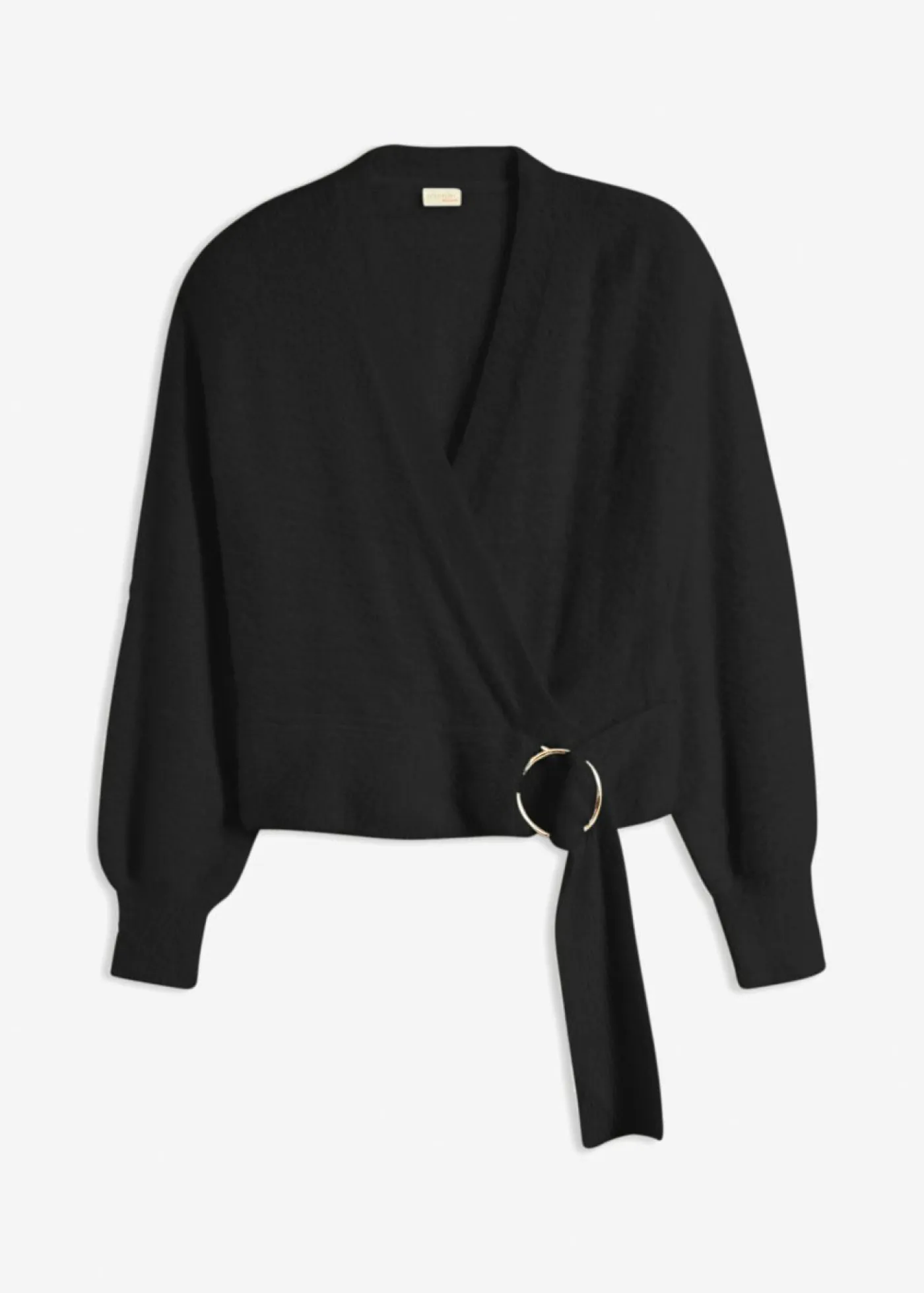 Mujer bonprix bonprix Jersey cruzado con accesorio