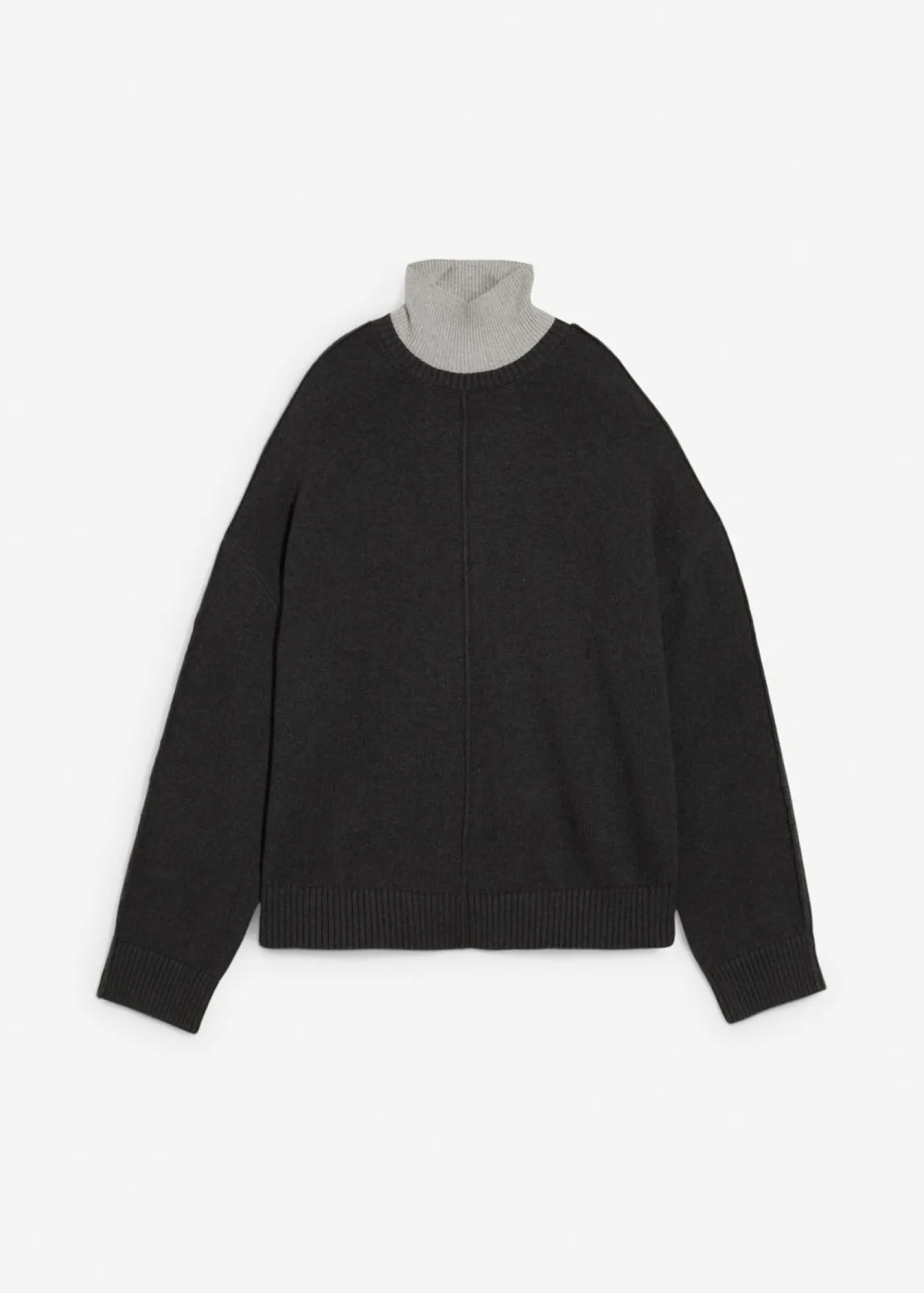 bonprix bonprix Esenciales|Jerséis>Jersey de algodón puro Antracita jaspeado