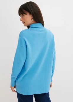 Mujer bonprix bonprix Jersey de canalé de algodón puro