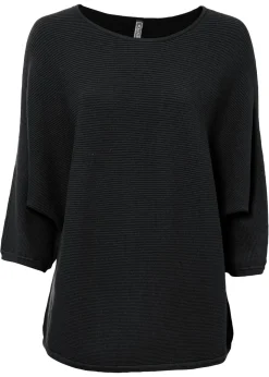 Mujer bonprix bonprix Jersey de canalé oversize de mezcla de viscosa