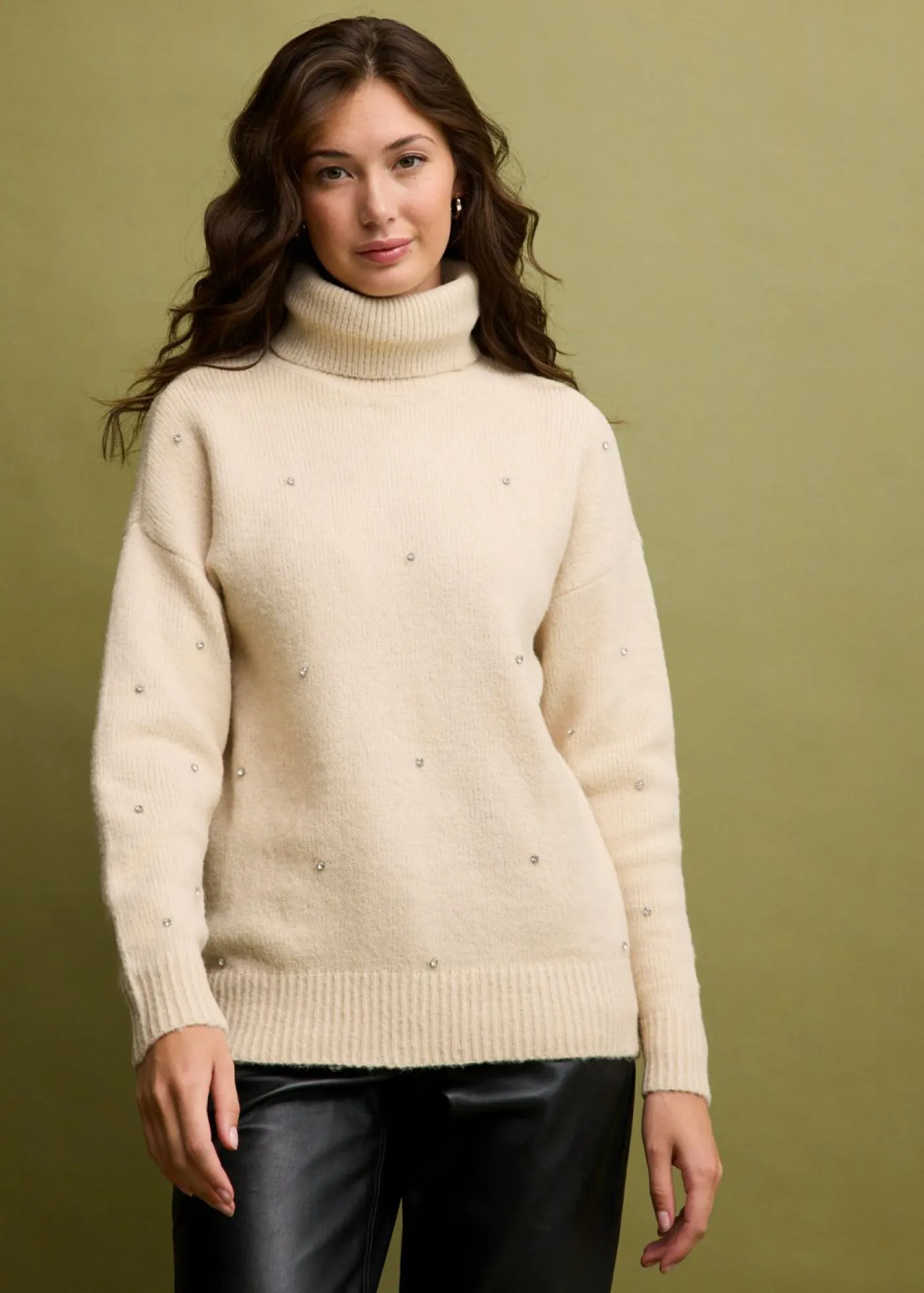 Mujer bonprix bonprix Jersey de cuello alto