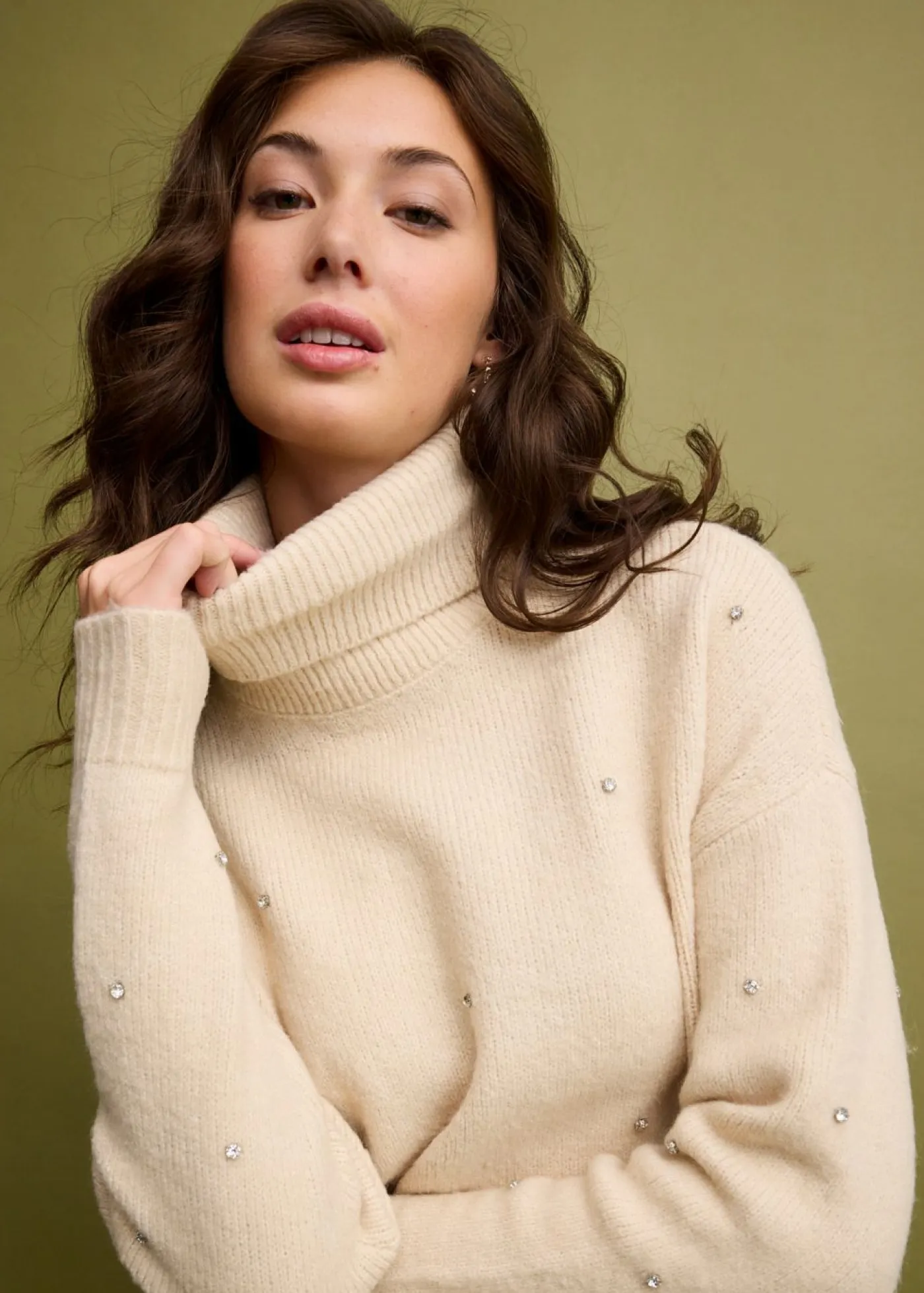 Mujer bonprix bonprix Jersey de cuello alto