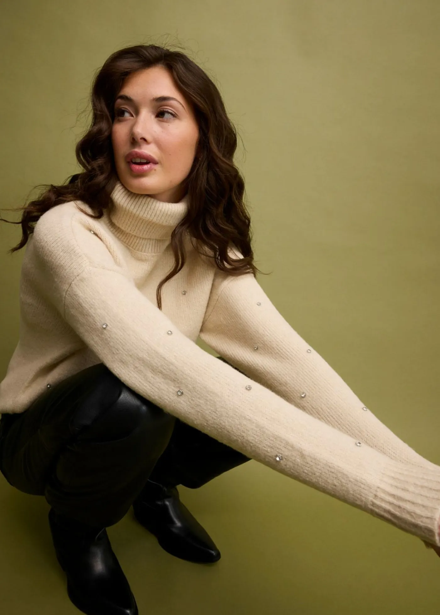 Mujer bonprix bonprix Jersey de cuello alto